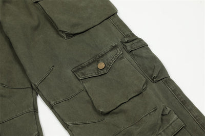 Pantalones Cargo con Bolsillos Tridimensionales y Múltiples Compartimentos - Image 18