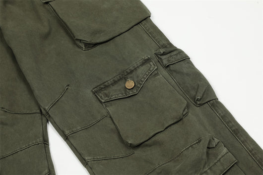 Pantalones Cargo con Bolsillos Tridimensionales y Múltiples Compartimentos - Image 18