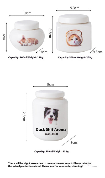 Urna Conmemorativa para Mascotas - Recipiente de Cerámica para Cenizas, Dientes y Pelaje - Image 8