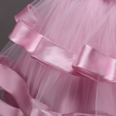 Vestido Infantil con Mangas Abullonadas y Bordados Delicados - Image 6