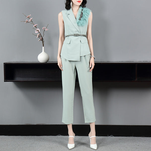 Conjunto de Chaleco y Pantalones para Mujer - Moda Verano - Image 8