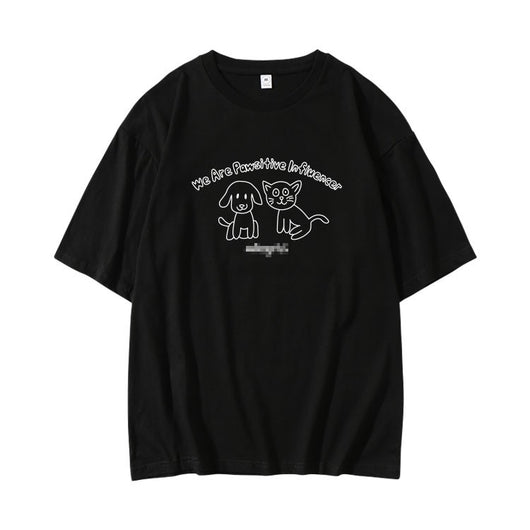Blusa Estampada Hombro Descubierto Manga Corta Unisex - Image 3