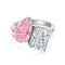 New Two-tone Diamond Ring Pear-shaped Ring Fashion DY120569 S W BF No5