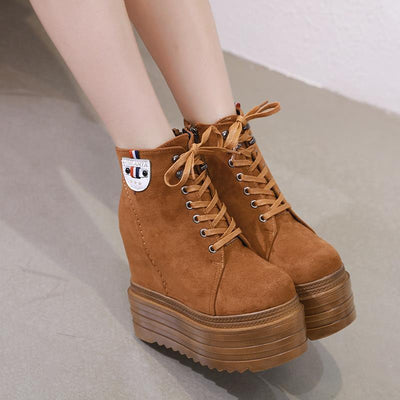 Botas Martin Estilo Salvaje con Aumento Interno 14CM para Mujer - Image 4