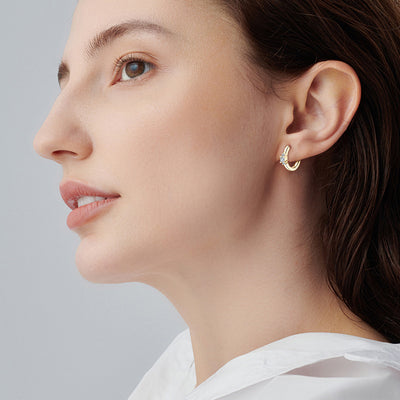 Aretes de Moissanita Multiuso para Mujer - Elegancia Versátil - Image 10