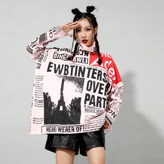 Suéter Tejido Mujer con Estampado de Letras - Corte Slim Talla Grande - Image 4