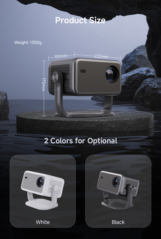 Proyector Whale OS 1080P Full HD con 320 Lúmenes, Android 13 y Autorización Netflix - Image 21