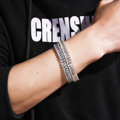Pulsera de Latón Cuadrada con Zirconia Micropavé - Image 5