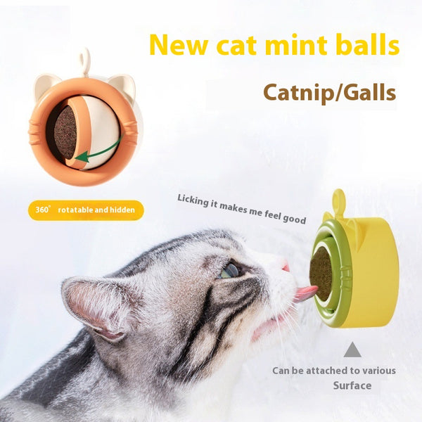 Juguete Mordedor para Gatos con Menta y Snack Autoentretenimiento