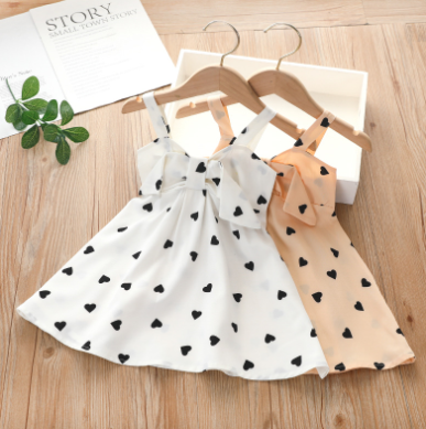 Vestido Infantil de Verano Estilo Coreano con Tirantes - Image 2