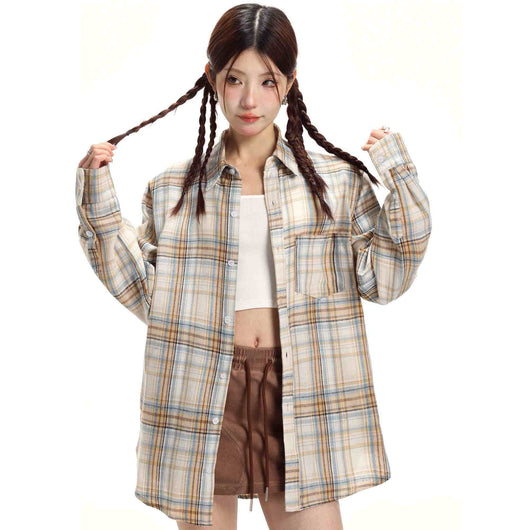 Camisa Larga de Protección Solar Estilo Retro para Mujer - Image 16