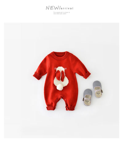 Mameluco Tejido Otoño Invierno Bebé Diseño Conejito Cartoon - Image 12