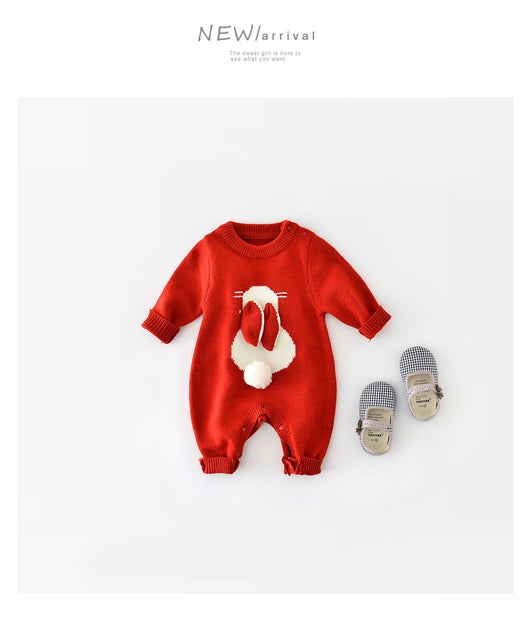 Mameluco Tejido Otoño Invierno Bebé Diseño Conejito Cartoon - Image 12