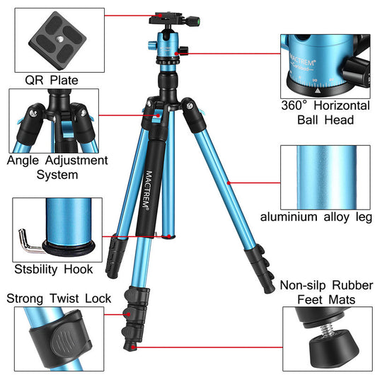 Trípode Multifuncional CT62 para Smartphone - Soporte Profesional de Fotografía Portátil - Image 13
