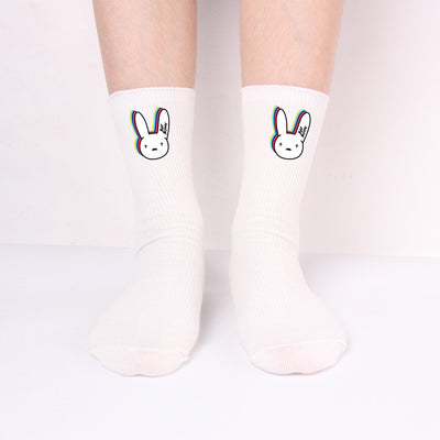 Calcetines Largos Bad Rabbit de Algodón Tejido para Hombre y Mujer - Image 7