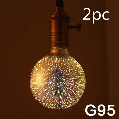 Bombilla LED Decorativa 3D Fuegos Artificiales - Múltiples Formas y Voltajes - Image 19