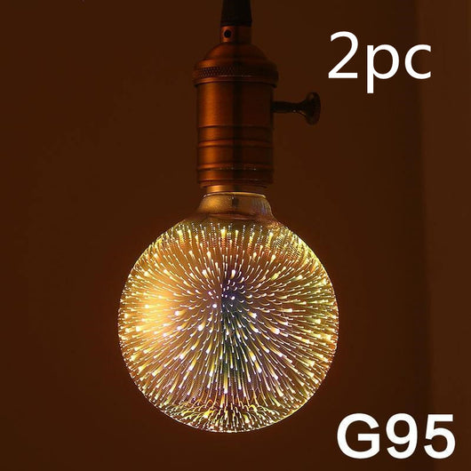 Bombilla LED Decorativa 3D Fuegos Artificiales - Múltiples Formas y Voltajes - Image 19