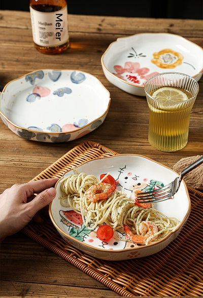 Plato de Cerámica Artesanal Pintado a Mano - Diseño Gourmet para Hogar y Restaurantes - Image 12