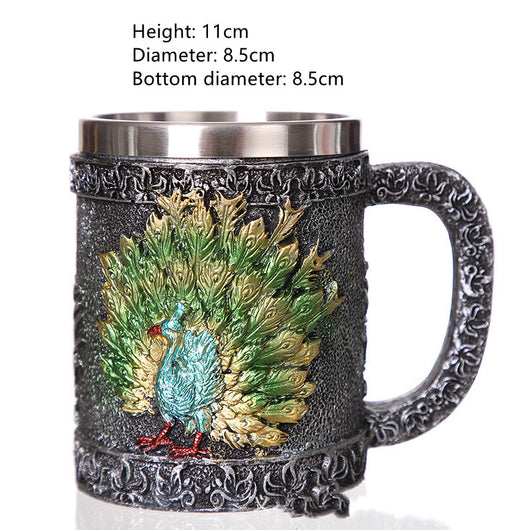 Taza Térmica de Acero Inoxidable con Diseño en Resina - Image 15