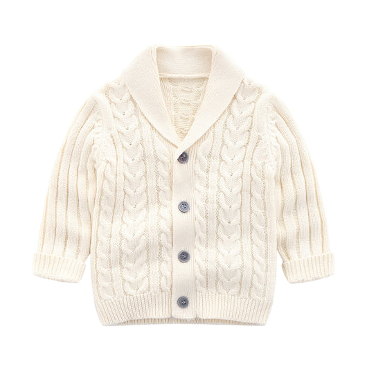 Cardigan Tejido Simple para Bebé - Abrigo Suave y Cómodo - Image 6