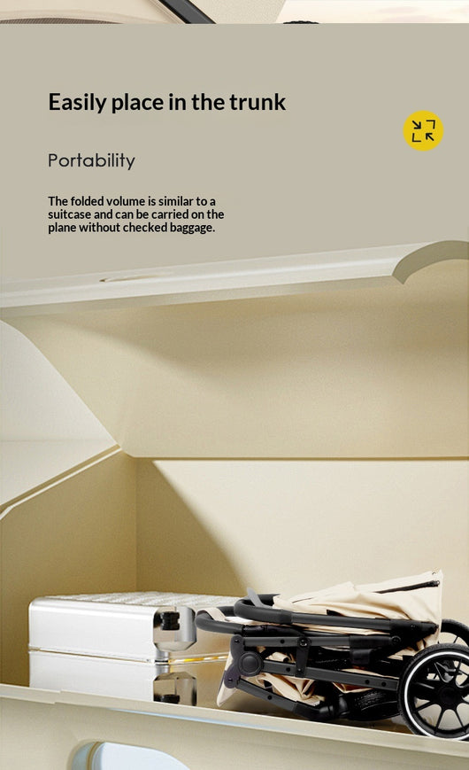 Cochecito de Bebé Reclinable Plegable con Suspensión de 4 Ruedas - Image 21