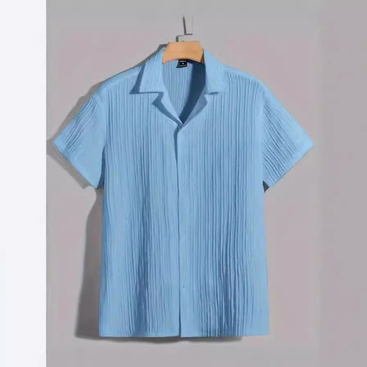 Camisa Polo Rayas Clásica Cuello Italiano Manga Corta - Image 15