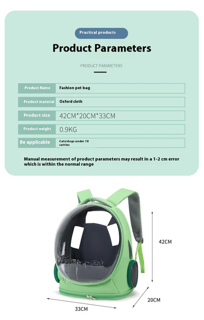Mochila Transportín Espacial para Gatos - Gran Capacidad y Transpirable - Image 23