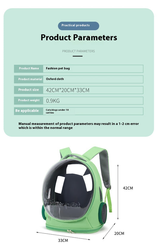 Mochila Transportín Espacial para Gatos - Gran Capacidad y Transpirable - Image 23