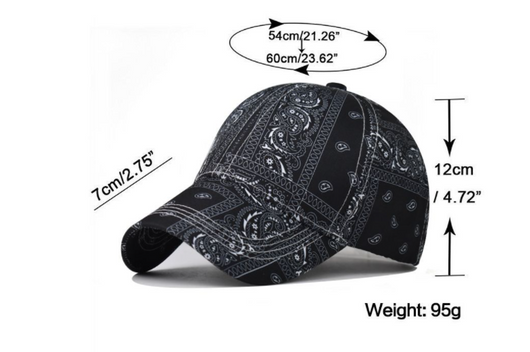 Gorra de Béisbol con Estampado de Flores de Anacardo y Aguacate - Image 9
