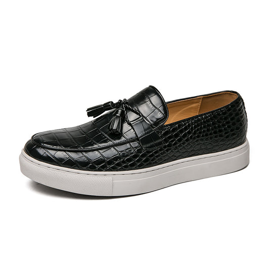 Tenis Casuales Británicos con Borlas para Hombre Talla Grande - Image 5