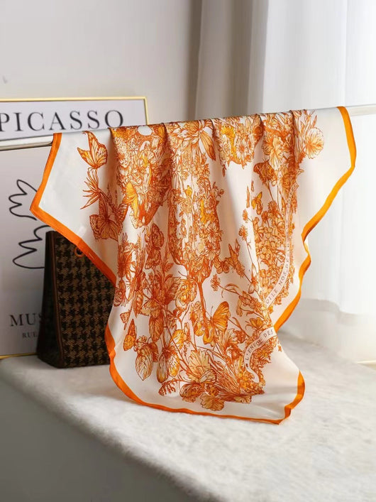 Pañuelo de Seda Cuadrado Lujo Elegante - Accesorio Premium para Regalo - Image 26