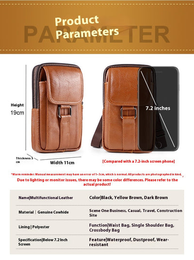 Bolsa de Trabajo Multifuncional con Cinturón y Bandolera para Hombre - Image 8