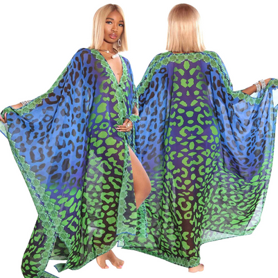 Chaqueta Casual Estampada para Mujer con Blusa de Gasa Transparente - Image 33