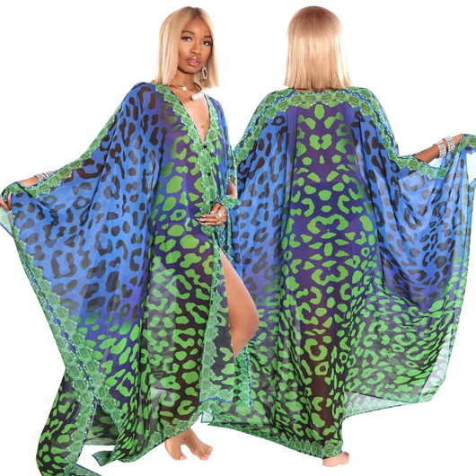 Chaqueta Casual Estampada para Mujer con Blusa de Gasa Transparente - Image 33