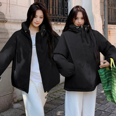 Chaqueta Acolchada Impermeable con Capucha y Doble Cierre para Mujer - Image 3