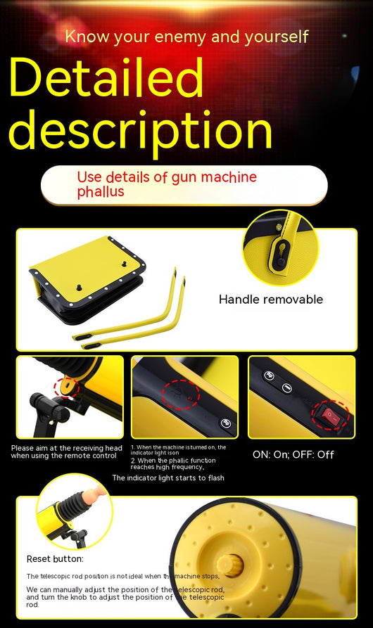 Pistola de Masaje con Control Remoto y Función de Agua Automática - Image 17