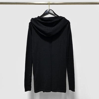 Cardigan de Lana Tejido con Capucha y Botones Oscuros - Image 13
