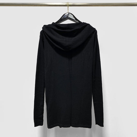 Cardigan de Lana Tejido con Capucha y Botones Oscuros - Image 13