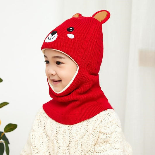Gorro Infantil con Protección de Felpa y Babero Integrado - Image 20