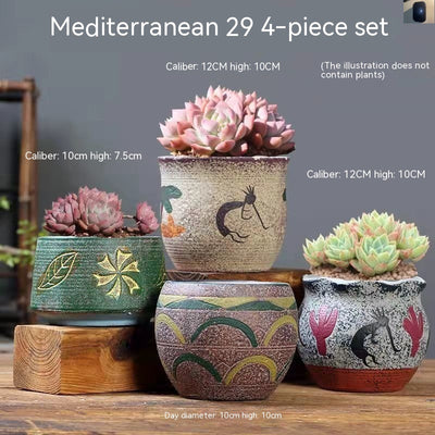 Maceta de Cerámica Transpirable para Suculentas - Image 36