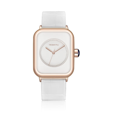 Reloj de Pulsera Elegante para Mujer con Espejo de Cristal y Marco Plateado - Image 4