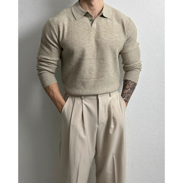 Suéter Ejecutivo Slim Fit Estilo Británico para Hombre - Image 6