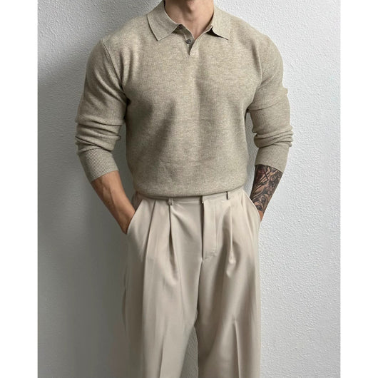 Suéter Ejecutivo Slim Fit Estilo Británico para Hombre - Image 6