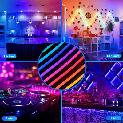 Tira de Luz Neon LED RGB Flexible con Control Remoto Impermeable - Image 8
