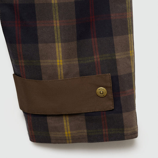 Abrigo Acolchado con Cuello de Piel - Diseño Tartán Otoño Invierno - Image 13