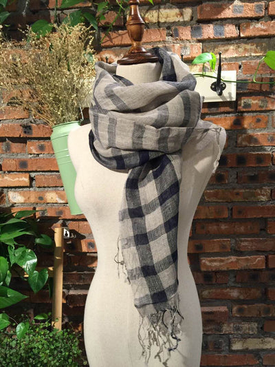 Bufanda Artística de Algodón y Lino para Mujer - Chal Largo Versátil Cuatro Estaciones - Image 23