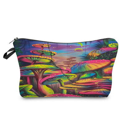 Bolsa de Cosméticos con Estampado de Hongos Fantasy - Image 33