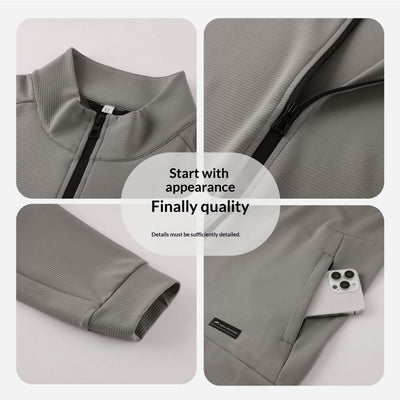 Chaqueta Deportiva Impermeable para Hombre con Cuello de Pie y Tela Elástica - Image 17