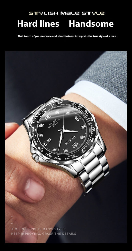 Reloj Submarino Verde Cuarzo Luminoso para Hombre - Image 14