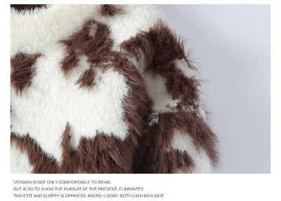 Suéter Holgado Cuello Redondo para Hombre - Tejido Cálido Otoño Invierno - Image 11